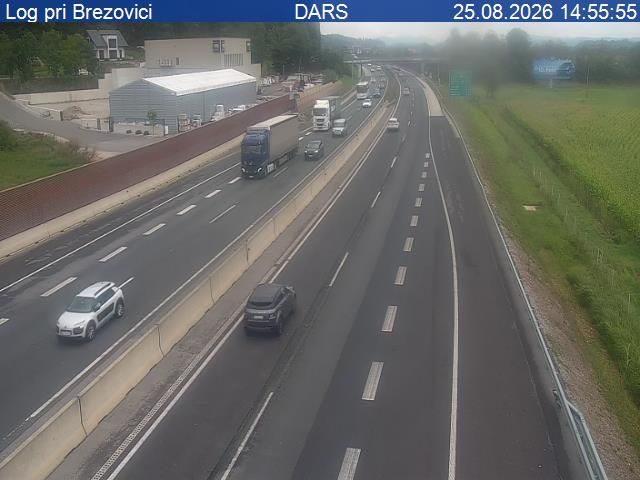 Traffic Cam Log-Dragomer: A1/E61/E70, Ljubljana - Koper, Log pri Brezovici