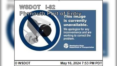 Traffic Cam Plymouth › North: I-82 at MP 130.5 - Port of Entry