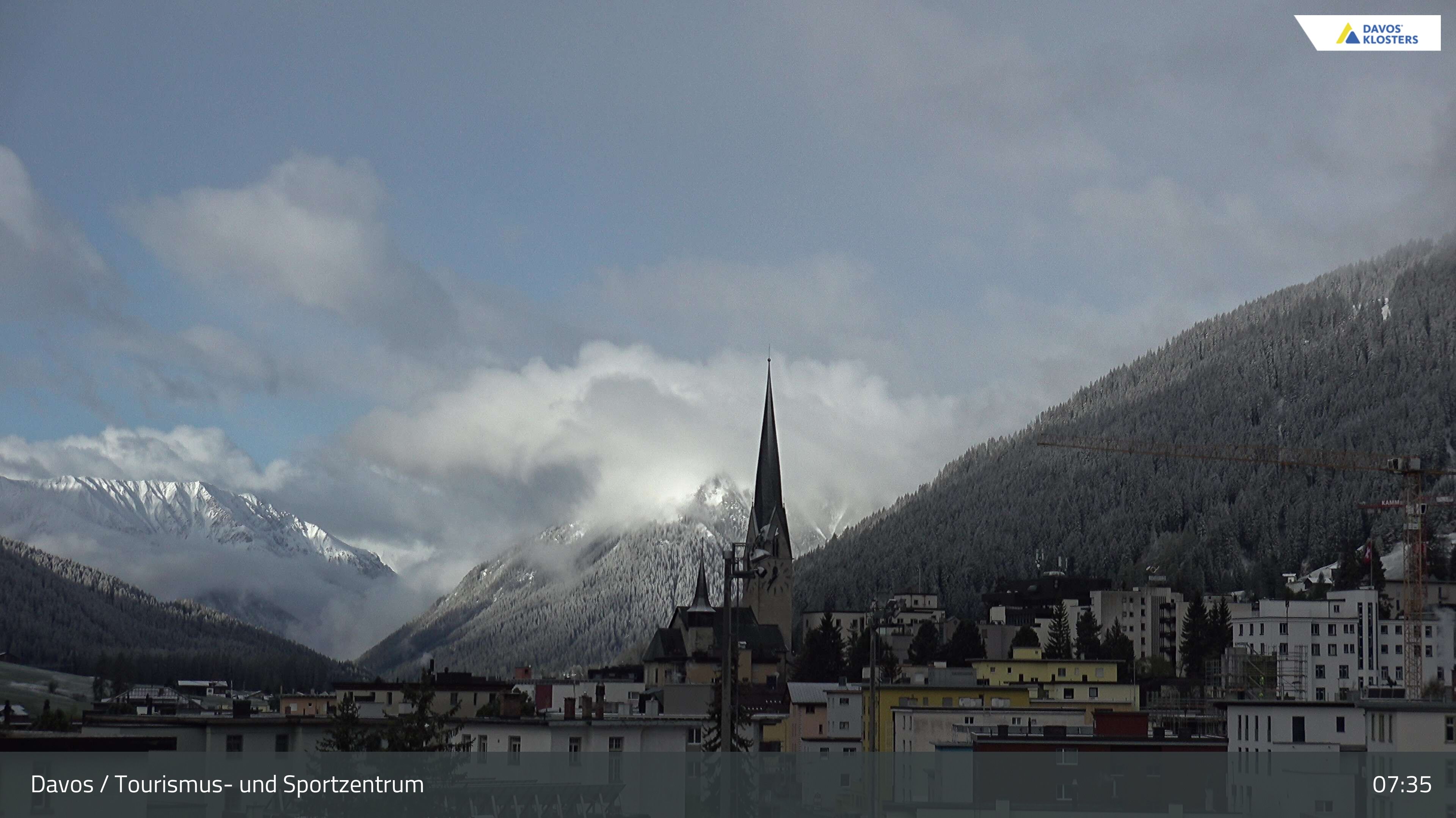 Davos: Platz - Tourismus- und Sportzentrum, Kirche/Tinzenhorn