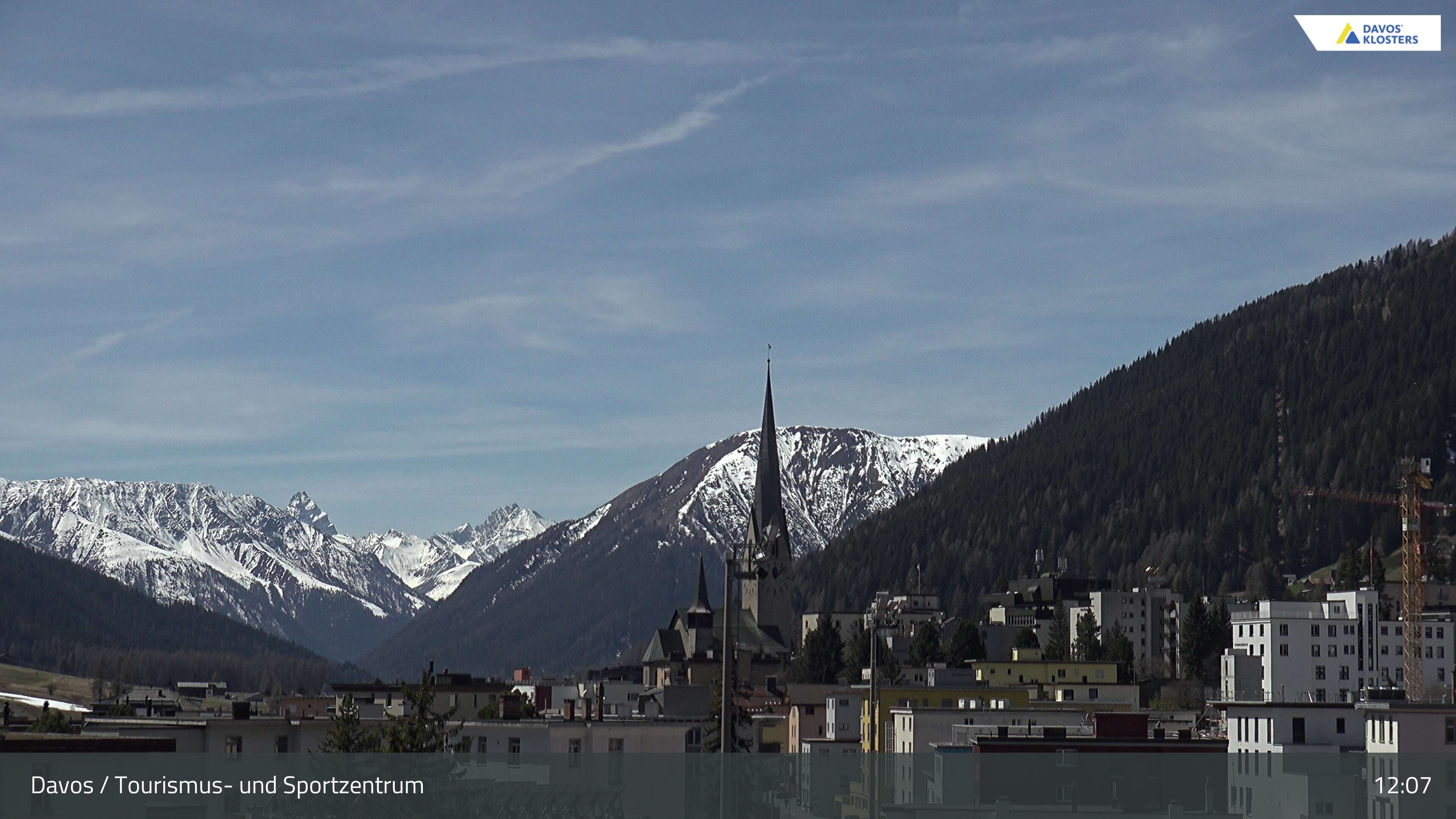 Davos: Platz - Tourismus- und Sportzentrum, Kirche/Tinzenhorn