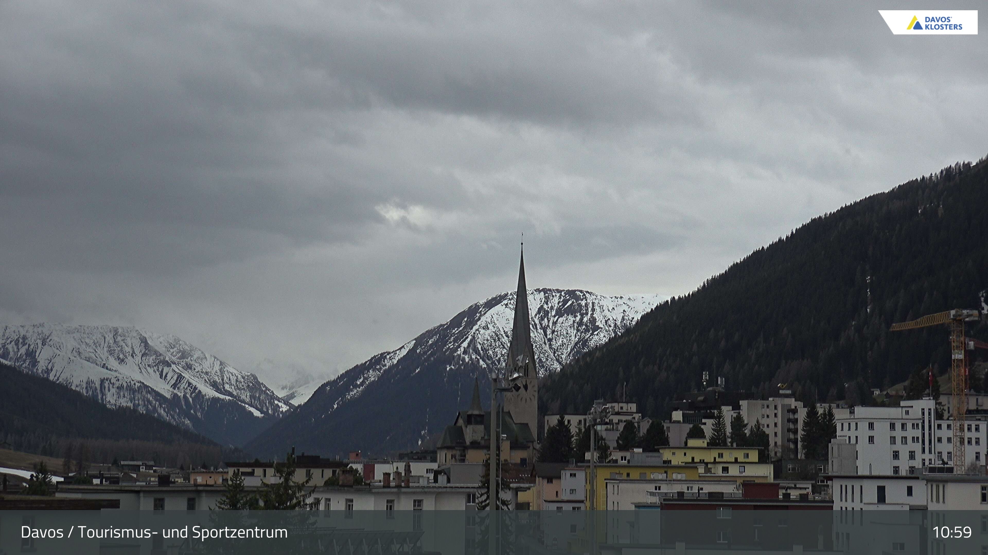 Davos: Platz - Tourismus- und Sportzentrum, Kirche/Tinzenhorn