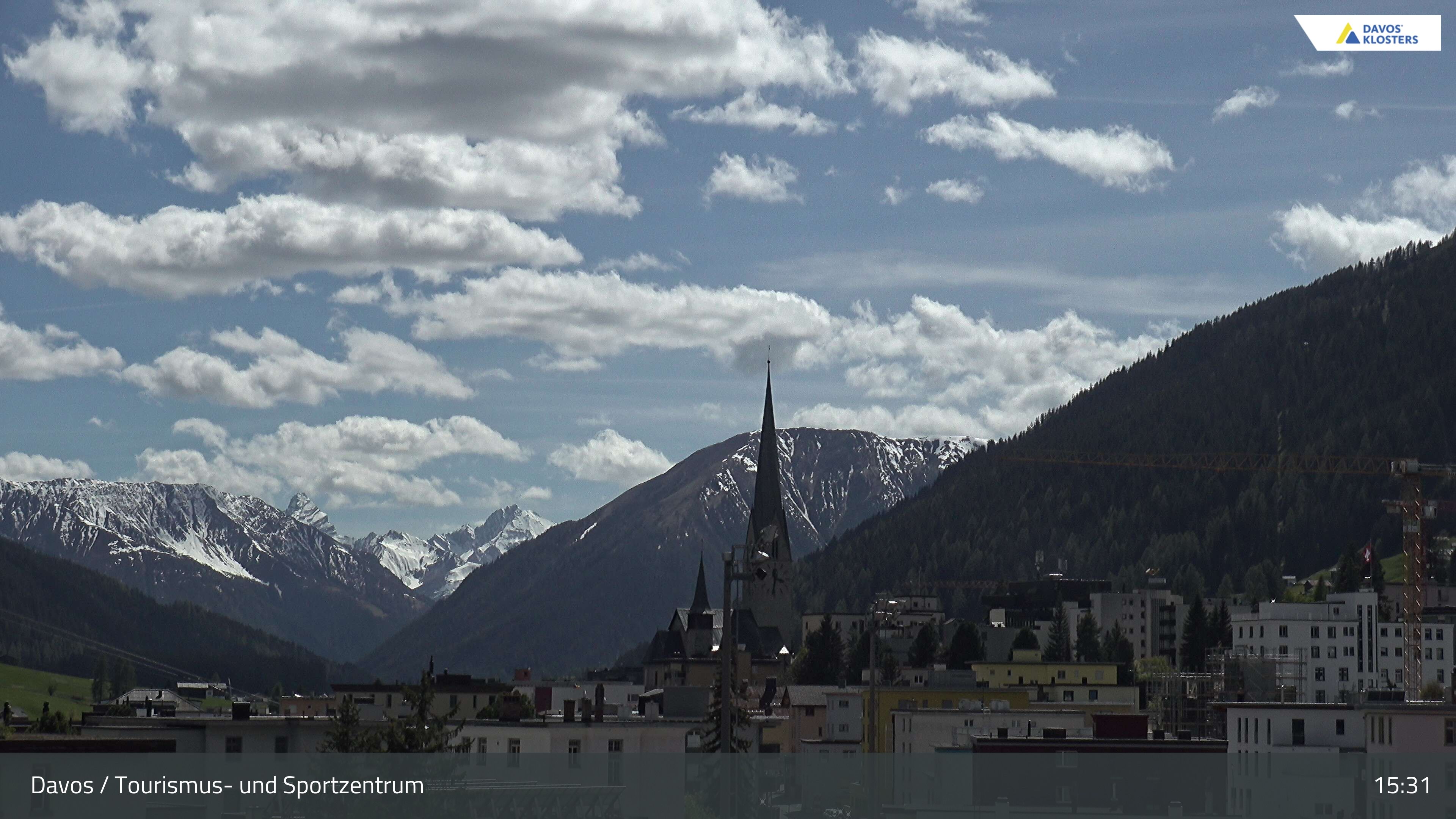 Davos: Platz - Tourismus- und Sportzentrum, Kirche/Tinzenhorn