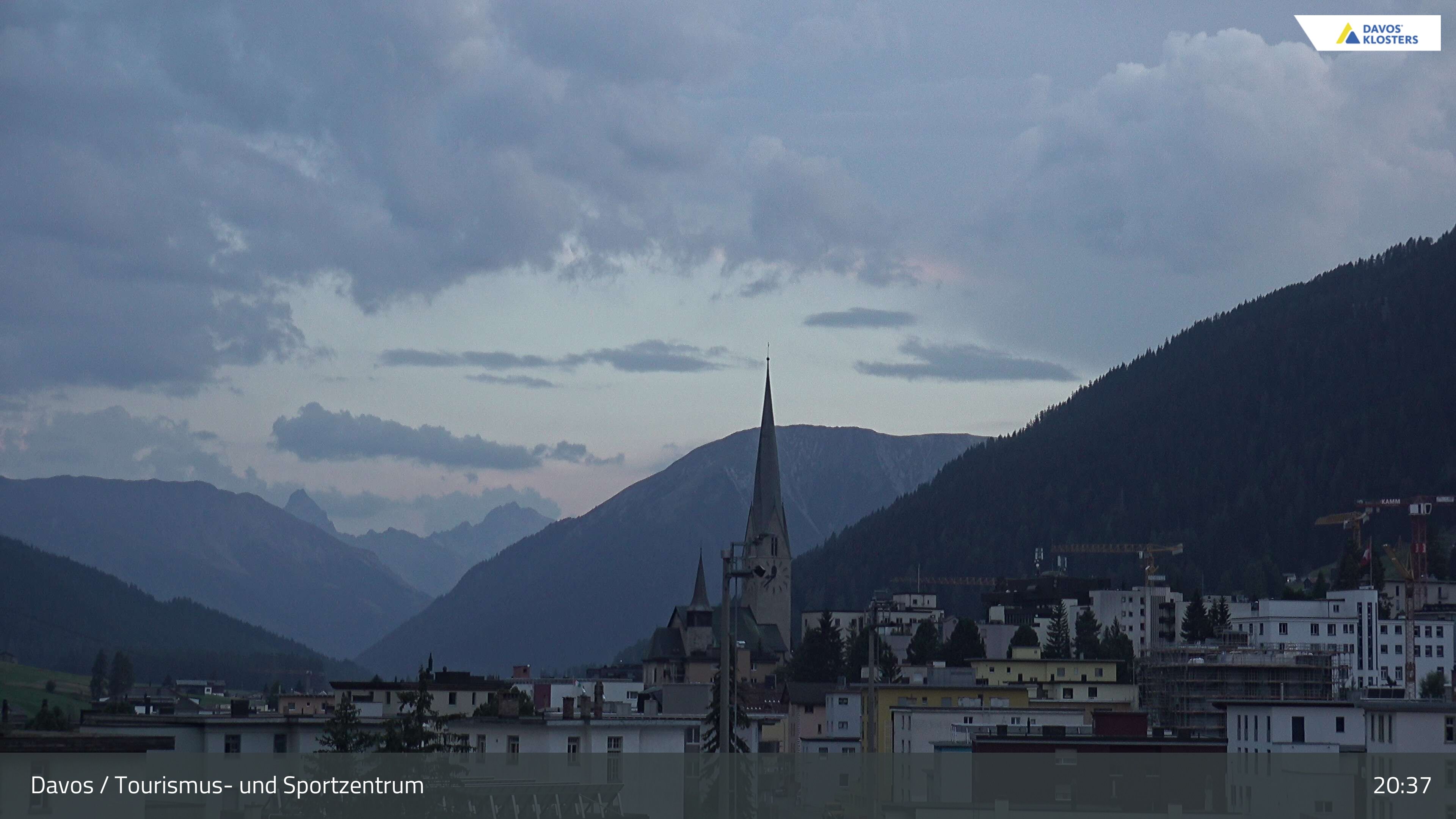 Davos: Platz - Tourismus- und Sportzentrum, Kirche/Tinzenhorn