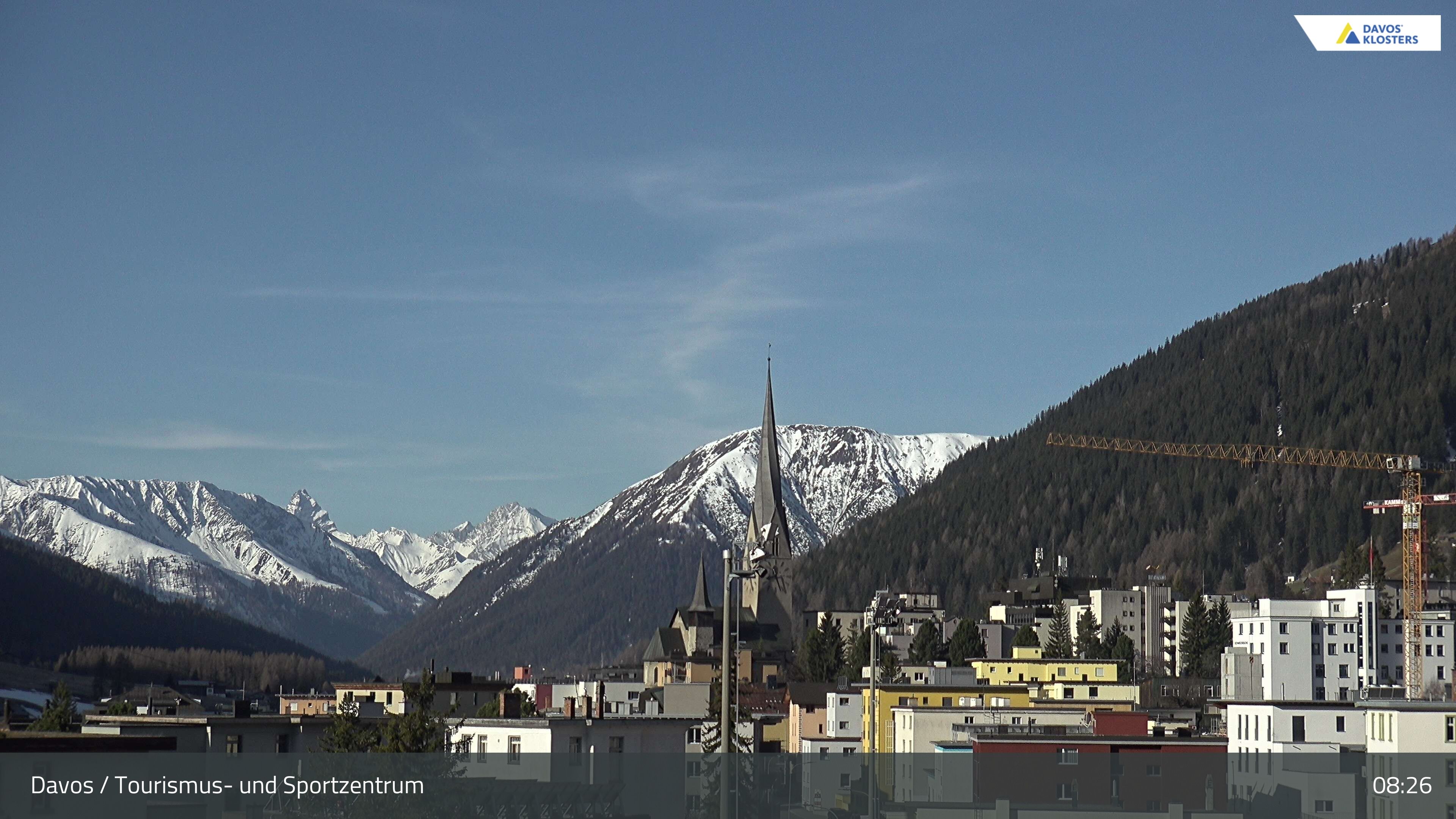 Davos: Platz - Tourismus- und Sportzentrum, Kirche/Tinzenhorn