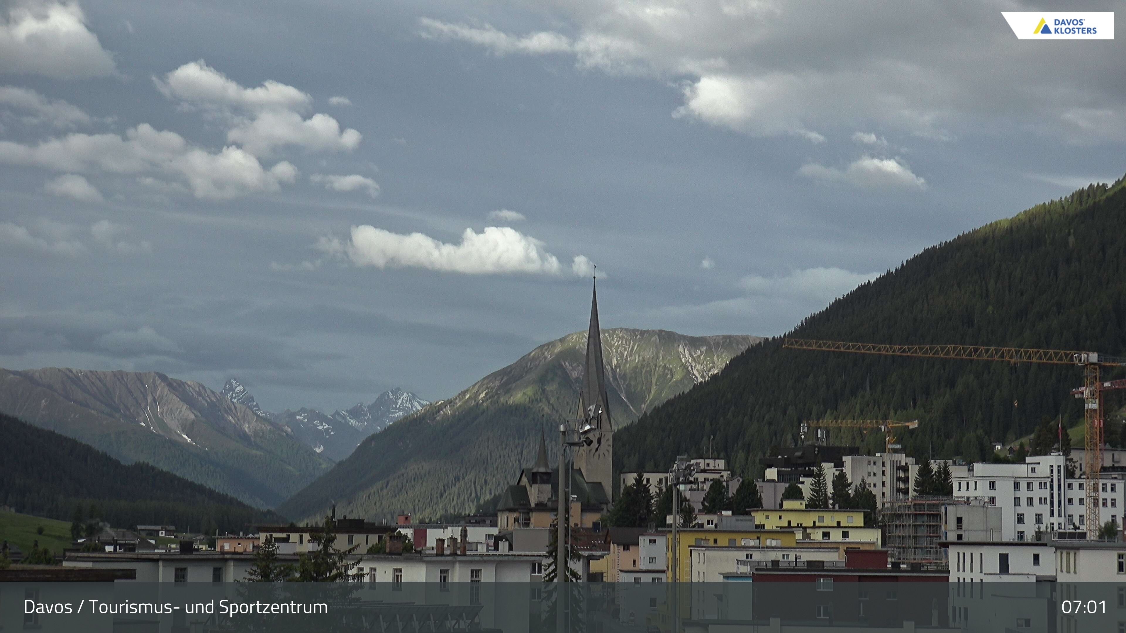 Davos: Platz - Tourismus- und Sportzentrum, Kirche/Tinzenhorn