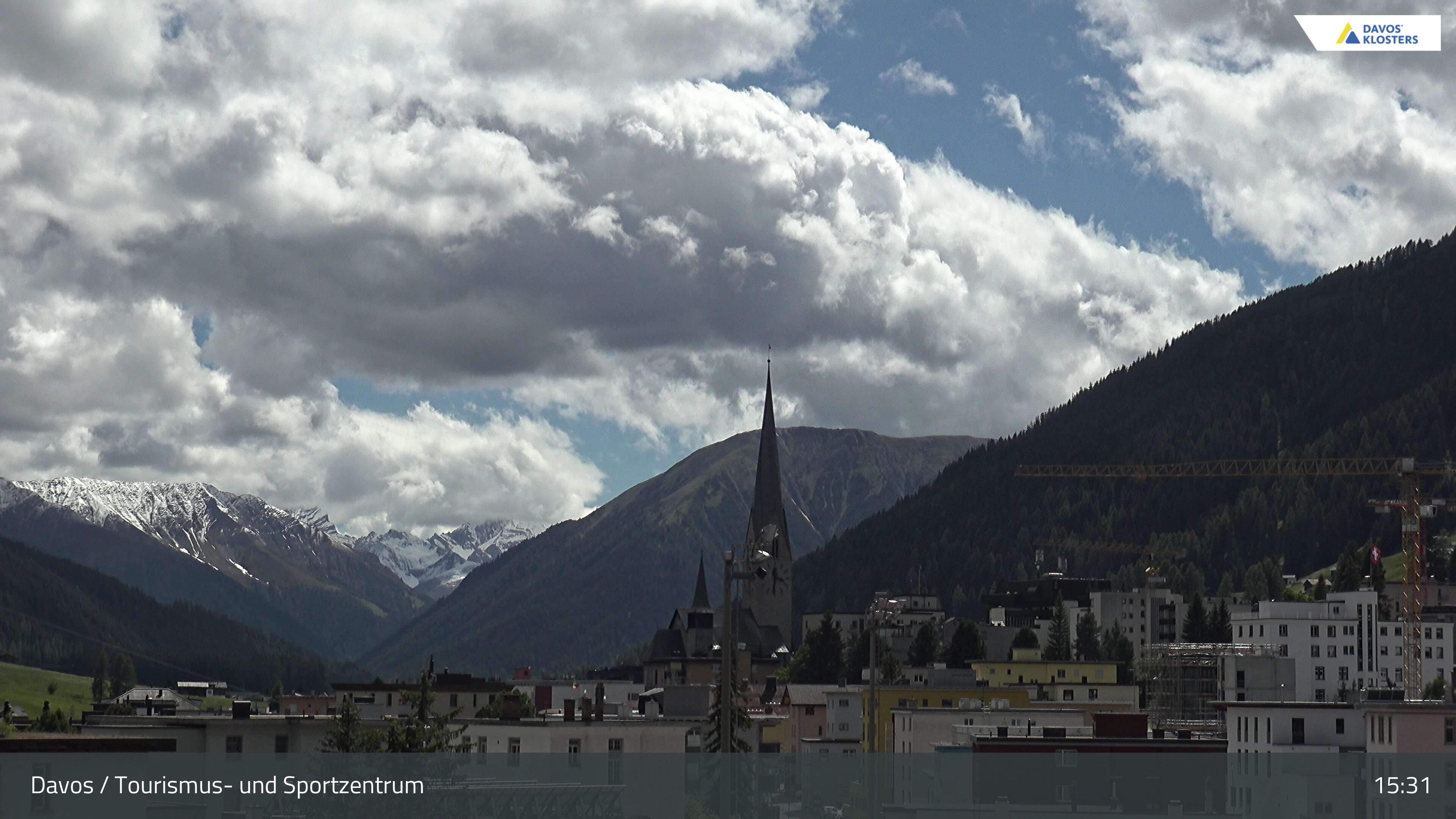 Davos: Platz - Tourismus- und Sportzentrum, Kirche/Tinzenhorn