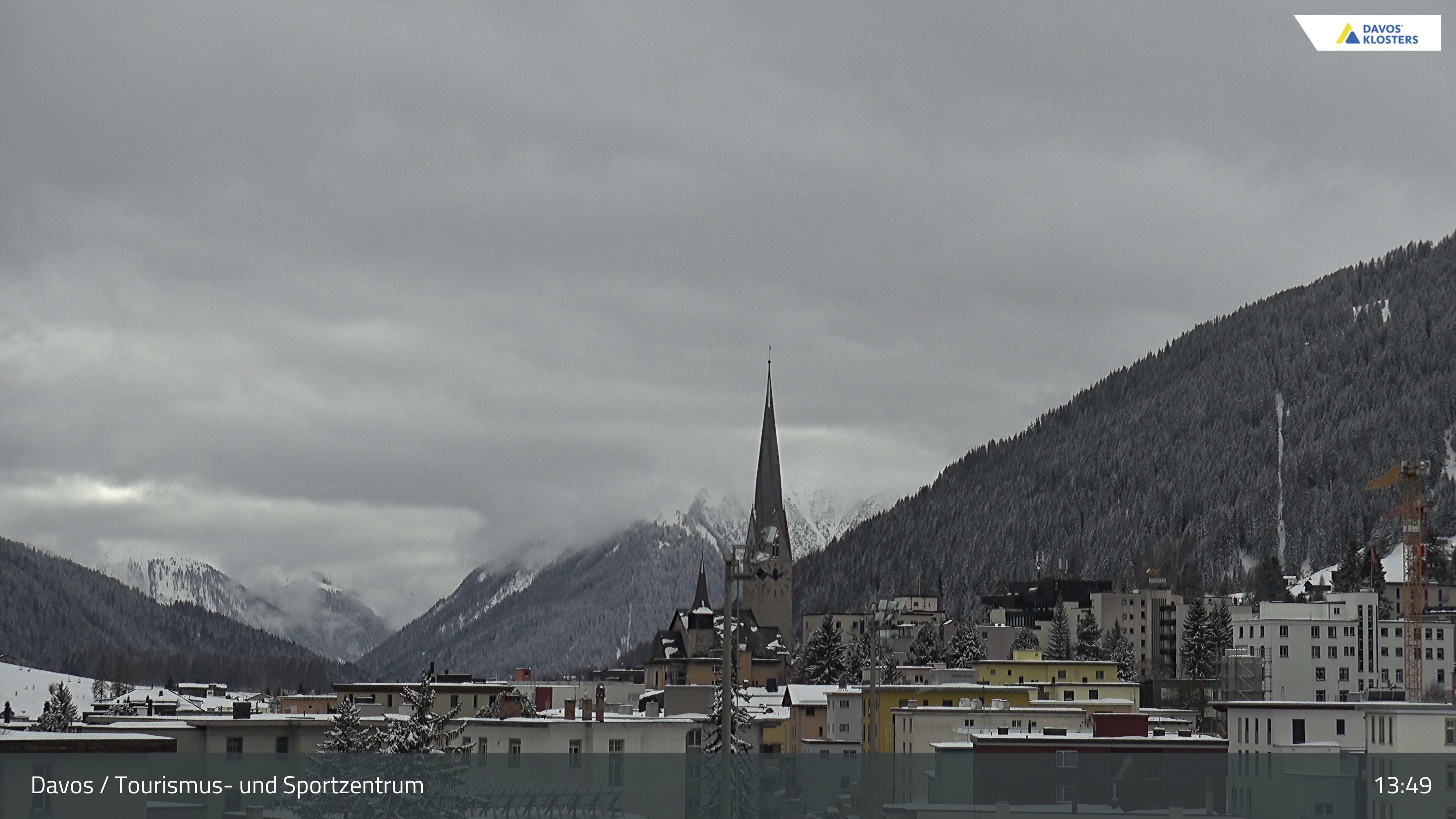 Davos: Platz - Tourismus- und Sportzentrum, Kirche/Tinzenhorn