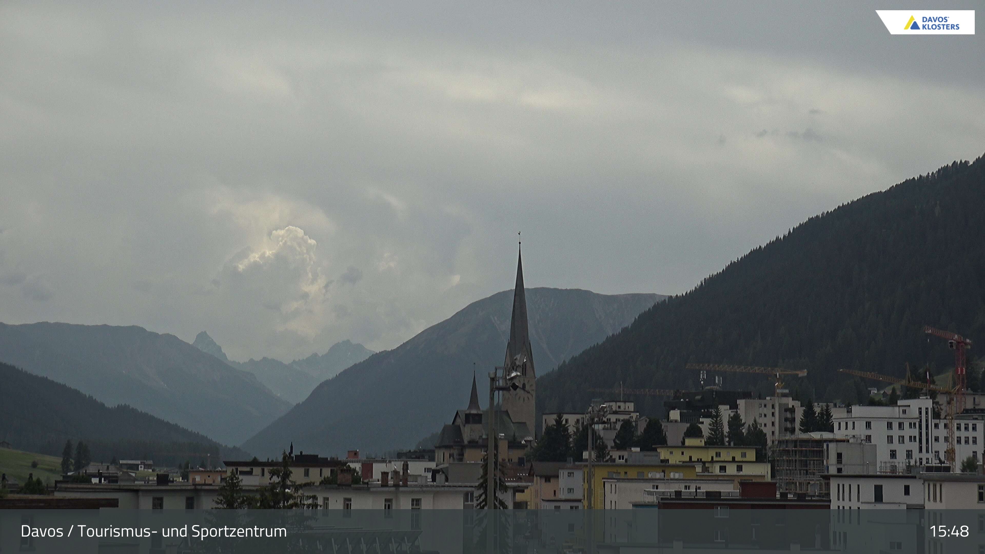 Davos: Platz - Tourismus- und Sportzentrum, Kirche/Tinzenhorn