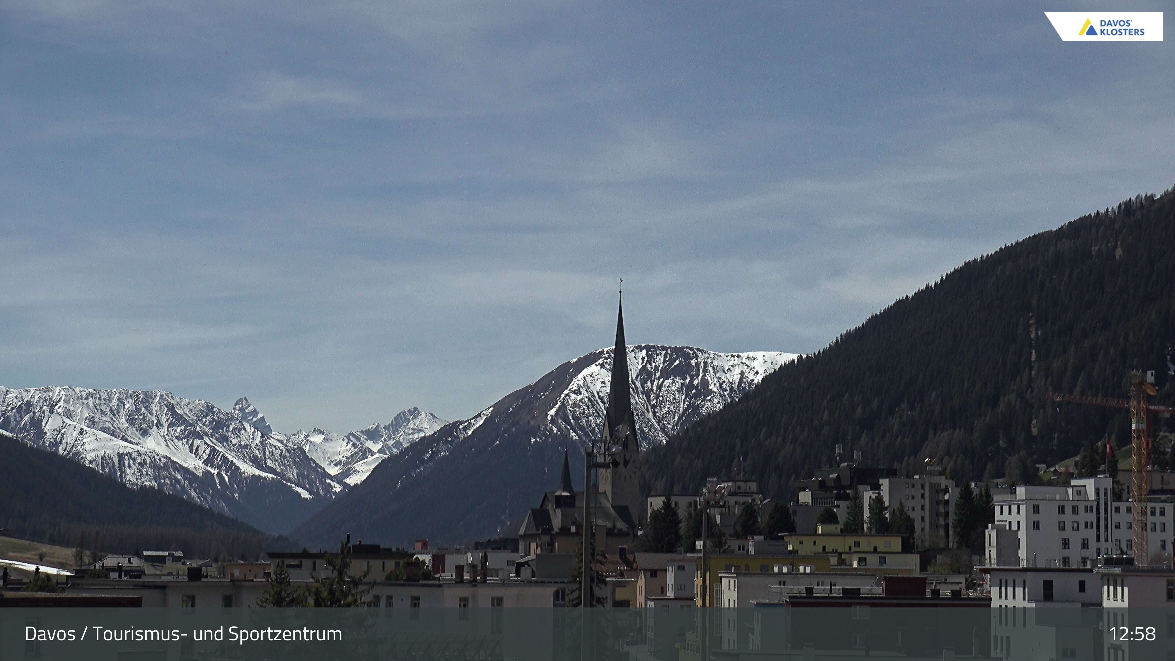 Davos: Platz - Tourismus- und Sportzentrum, Kirche/Tinzenhorn