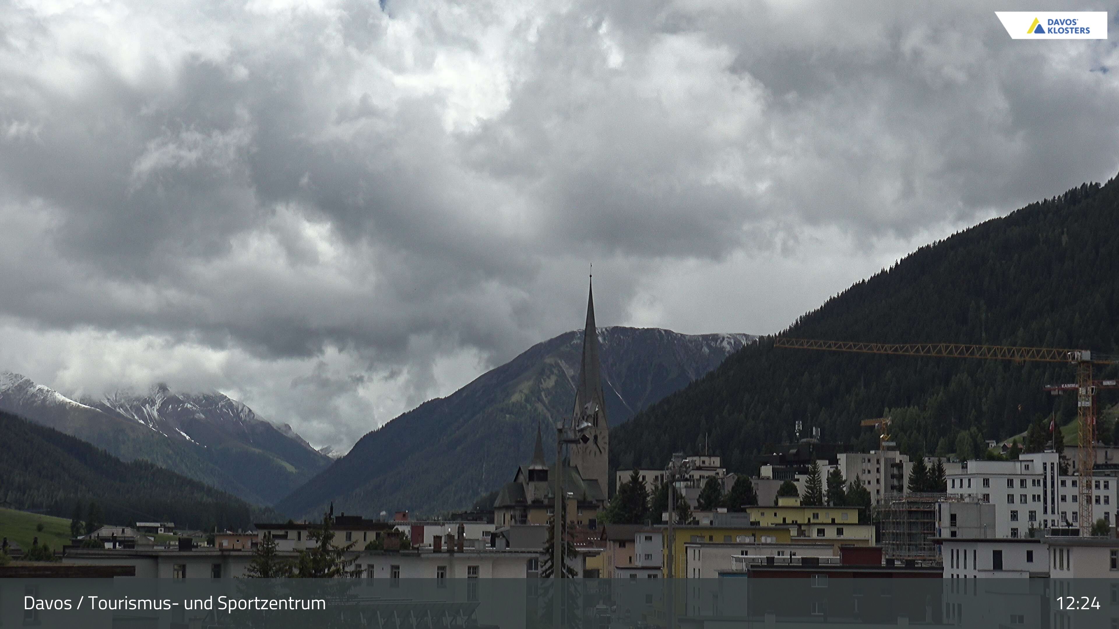 Davos: Platz - Tourismus- und Sportzentrum, Kirche/Tinzenhorn