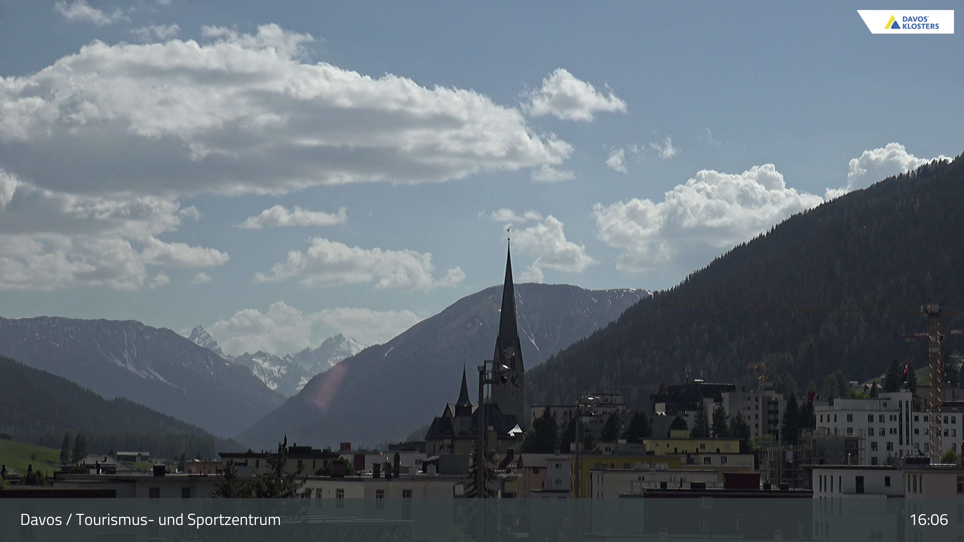 Davos: Platz - Tourismus- und Sportzentrum, Kirche/Tinzenhorn