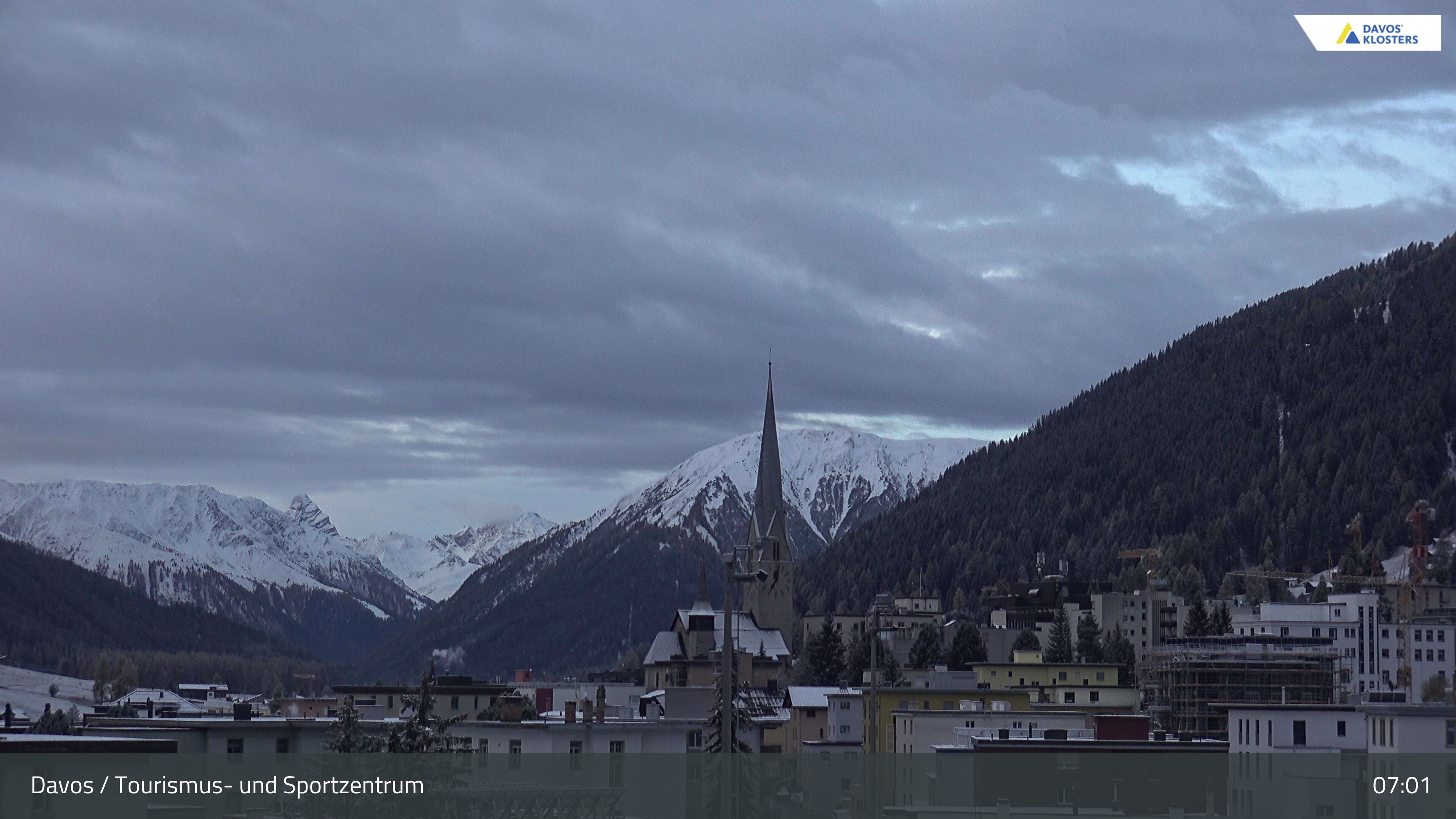 Davos: Platz - Tourismus- und Sportzentrum, Kirche/Tinzenhorn