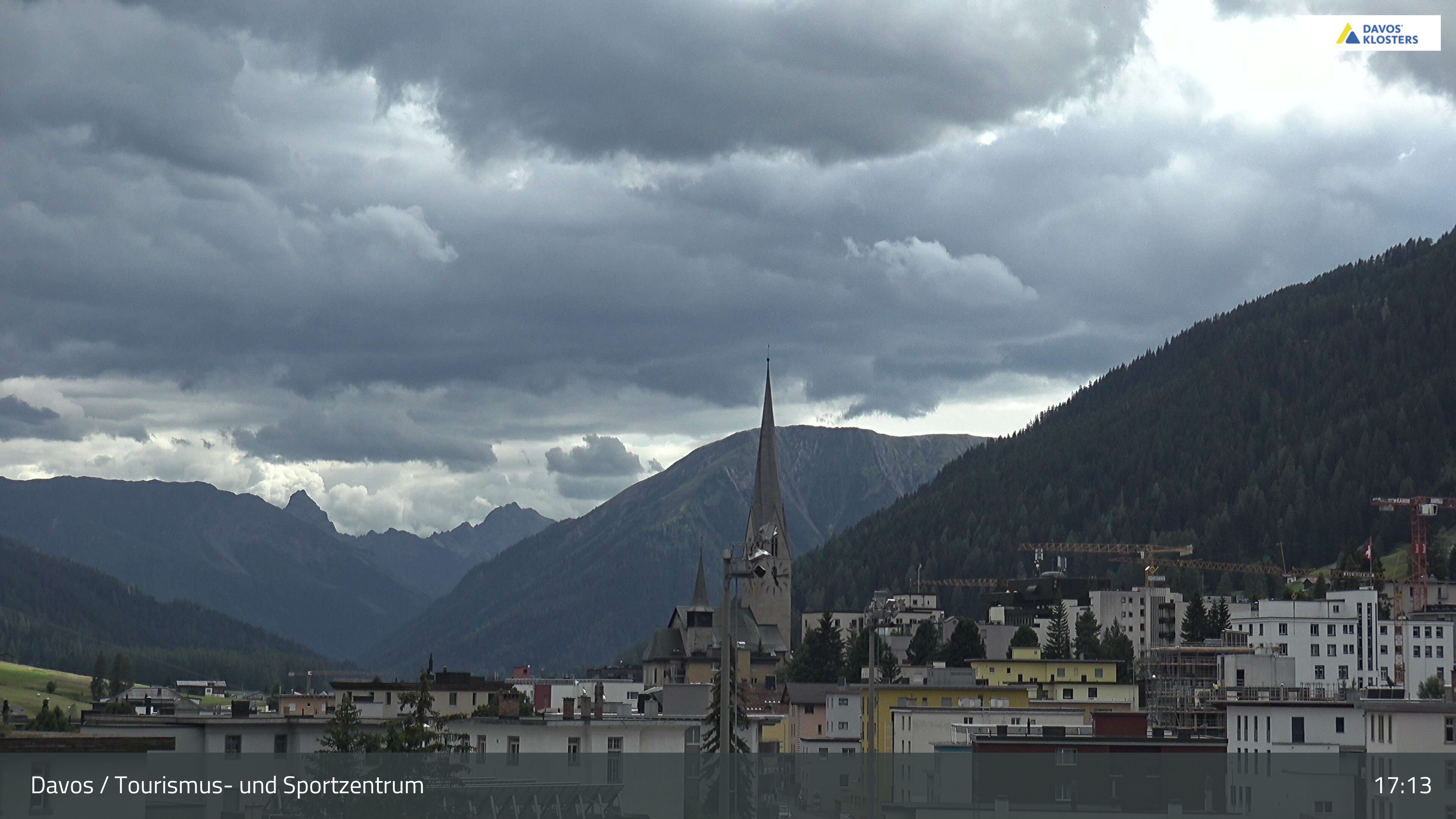 Davos: Platz - Tourismus- und Sportzentrum, Kirche/Tinzenhorn
