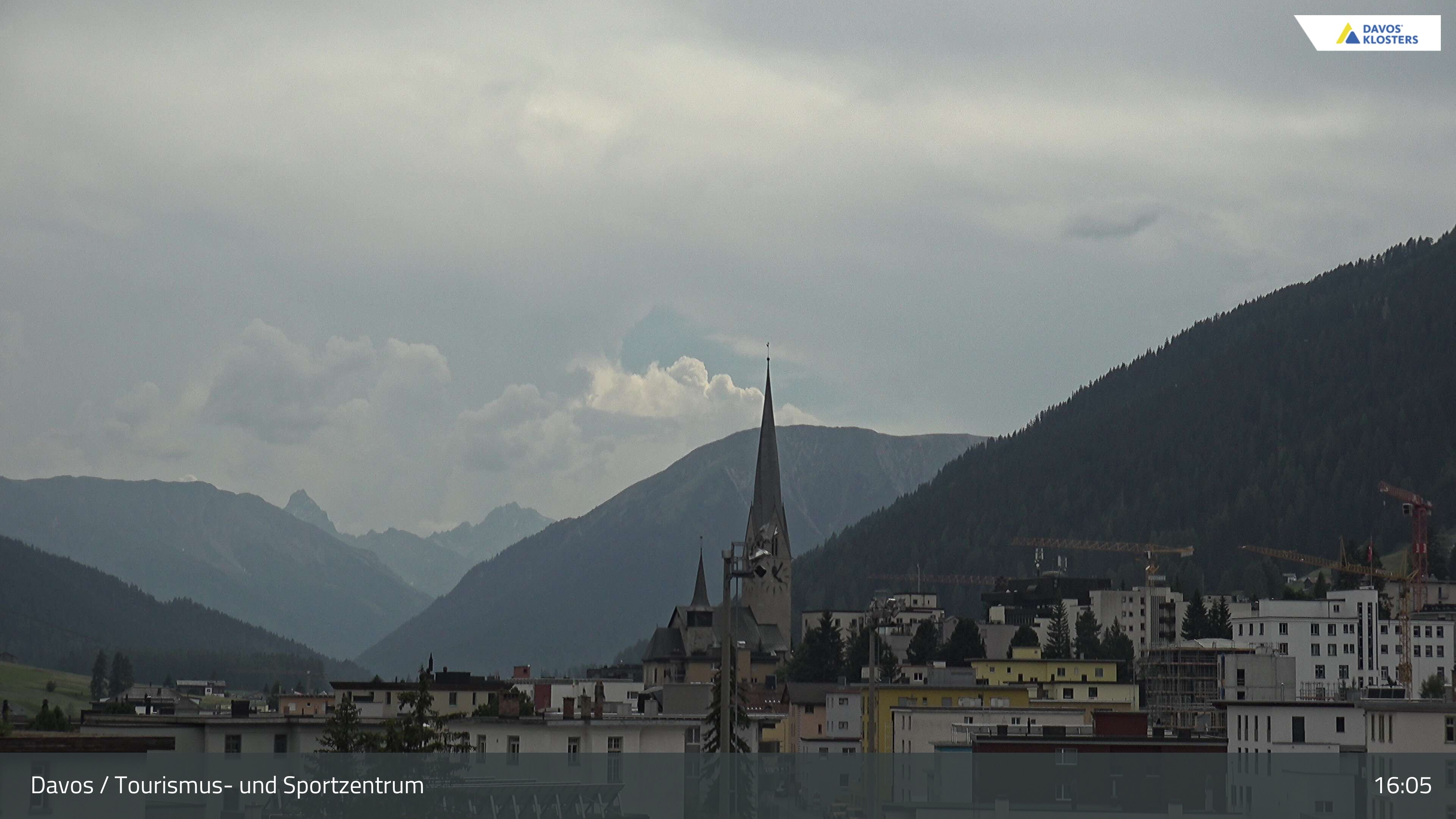 Davos: Platz - Tourismus- und Sportzentrum, Kirche/Tinzenhorn