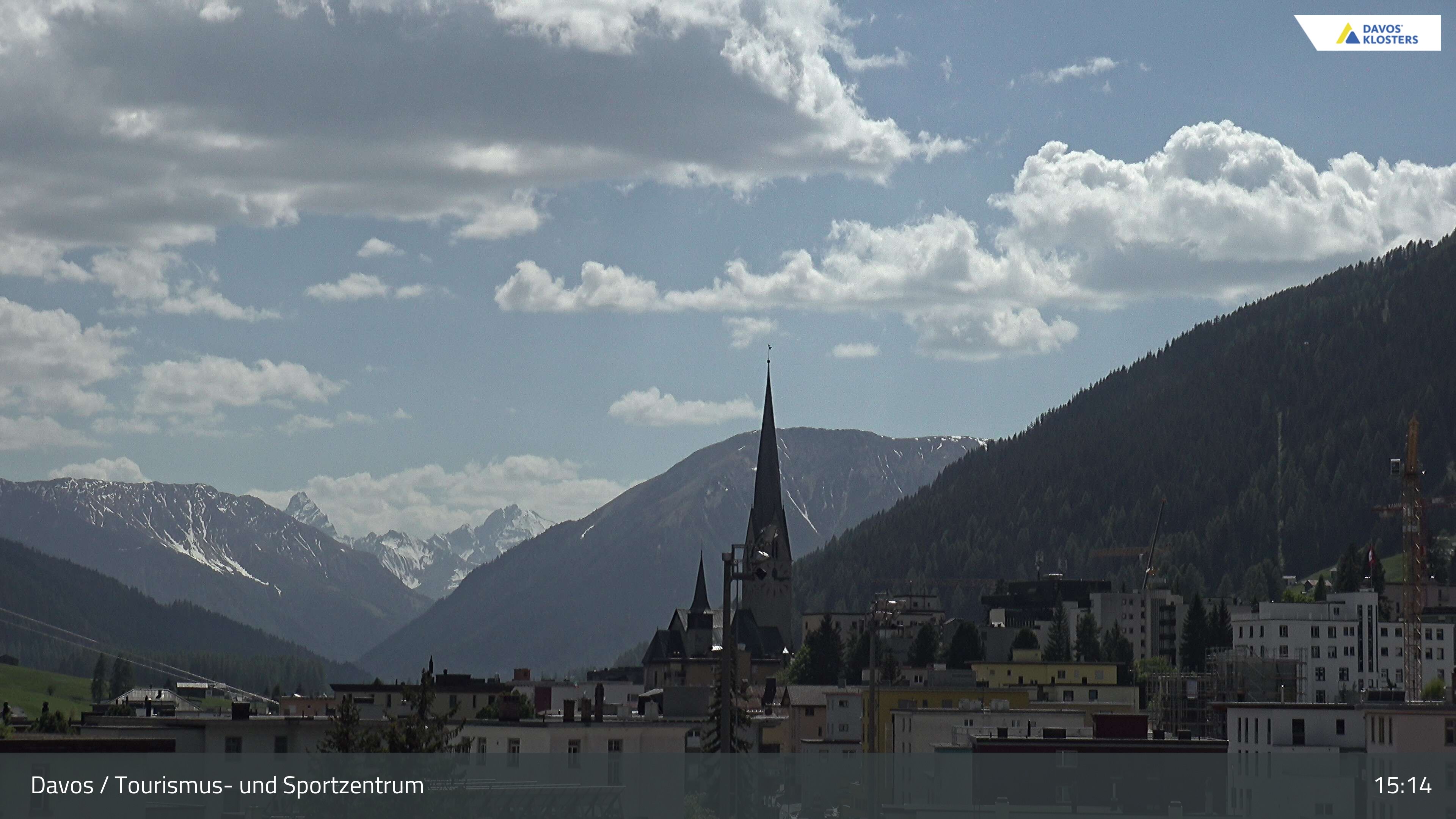 Davos: Platz - Tourismus- und Sportzentrum, Kirche/Tinzenhorn