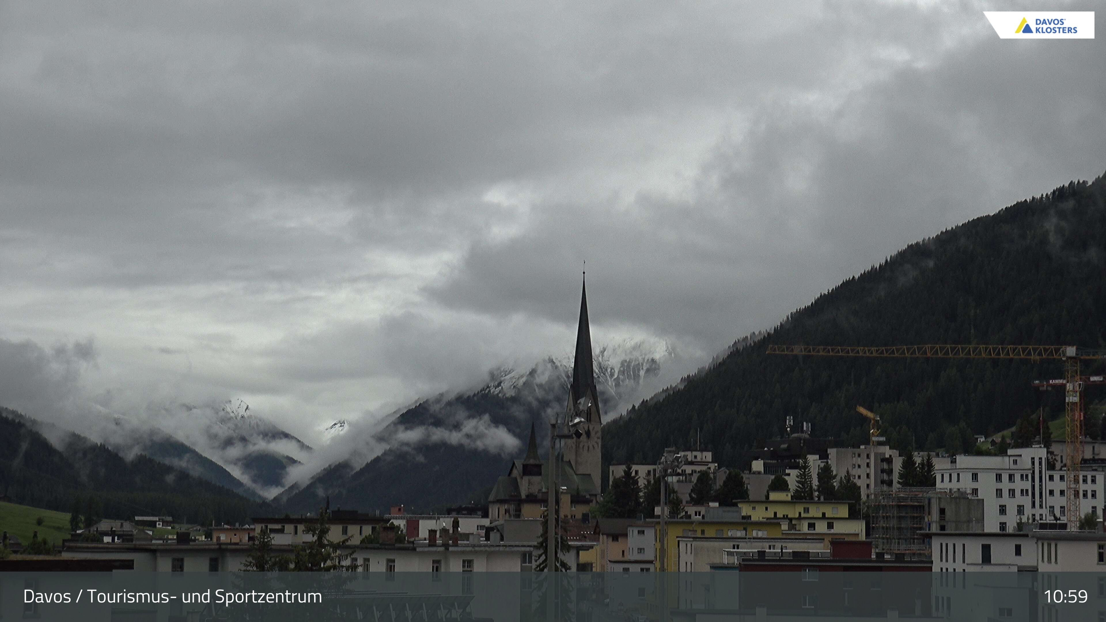 Davos: Platz - Tourismus- und Sportzentrum, Kirche/Tinzenhorn
