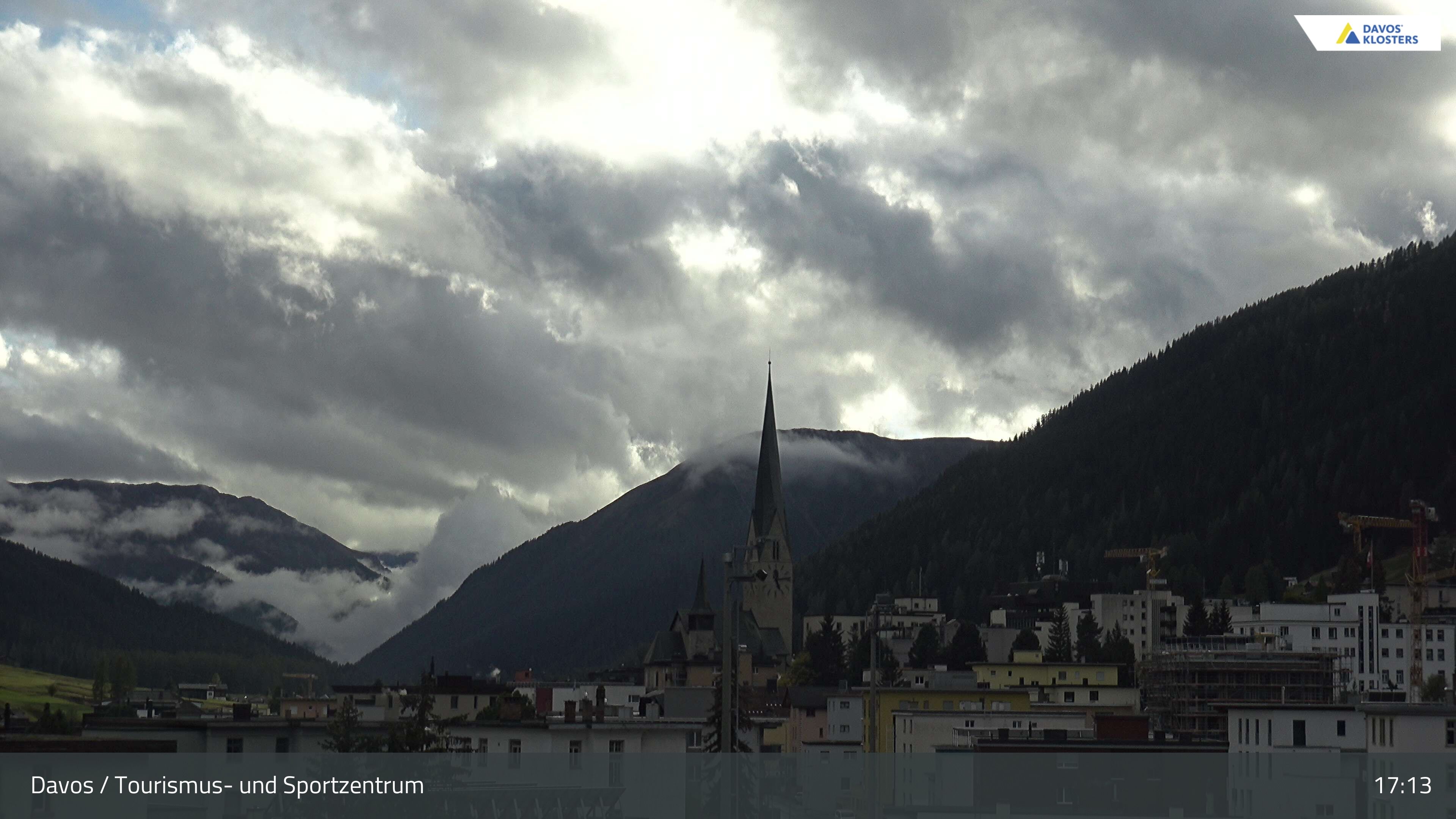 Davos: Platz - Tourismus- und Sportzentrum, Kirche/Tinzenhorn