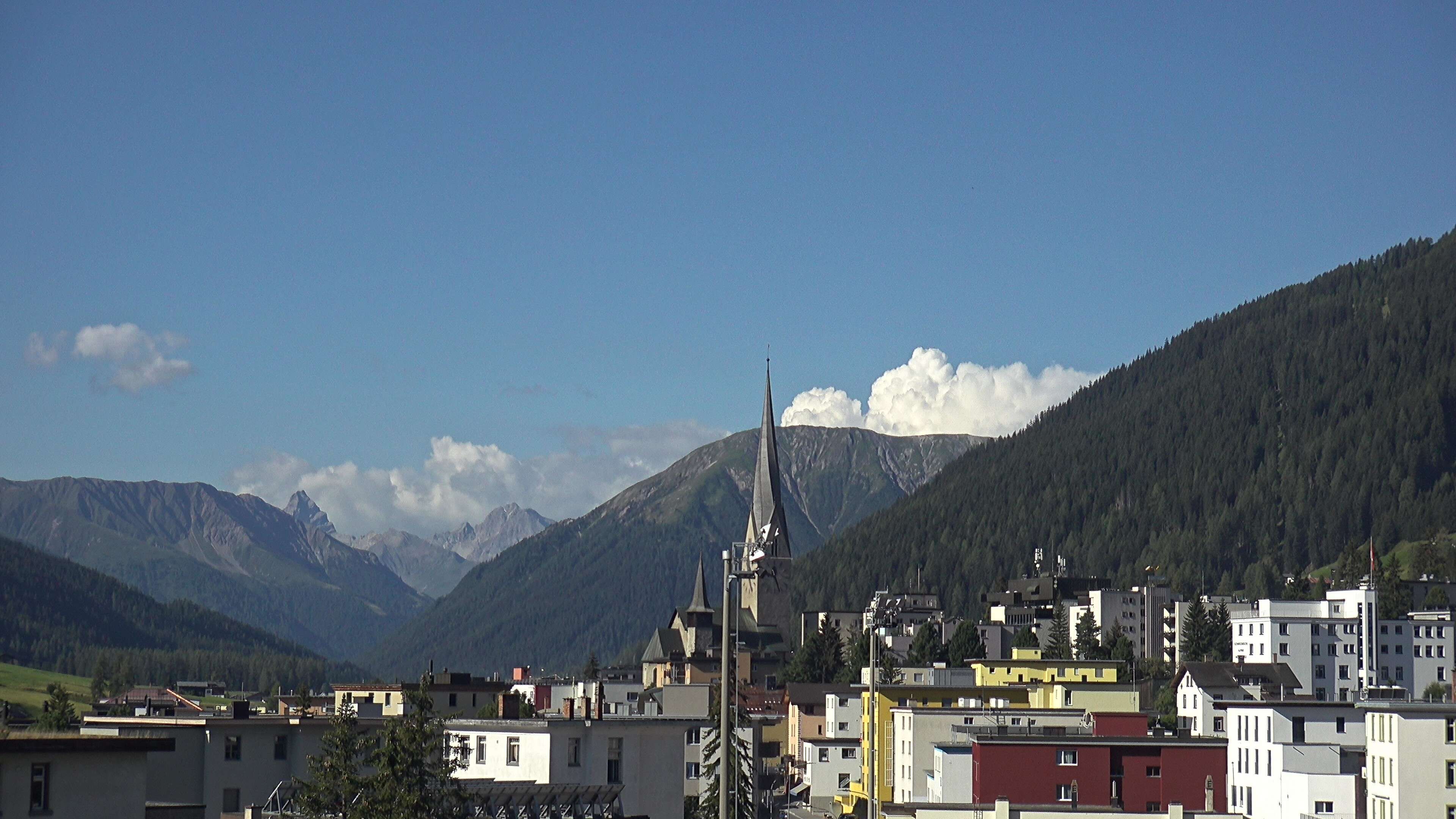 Davos: Platz - Tourismus- und Sportzentrum, Kirche/Tinzenhorn