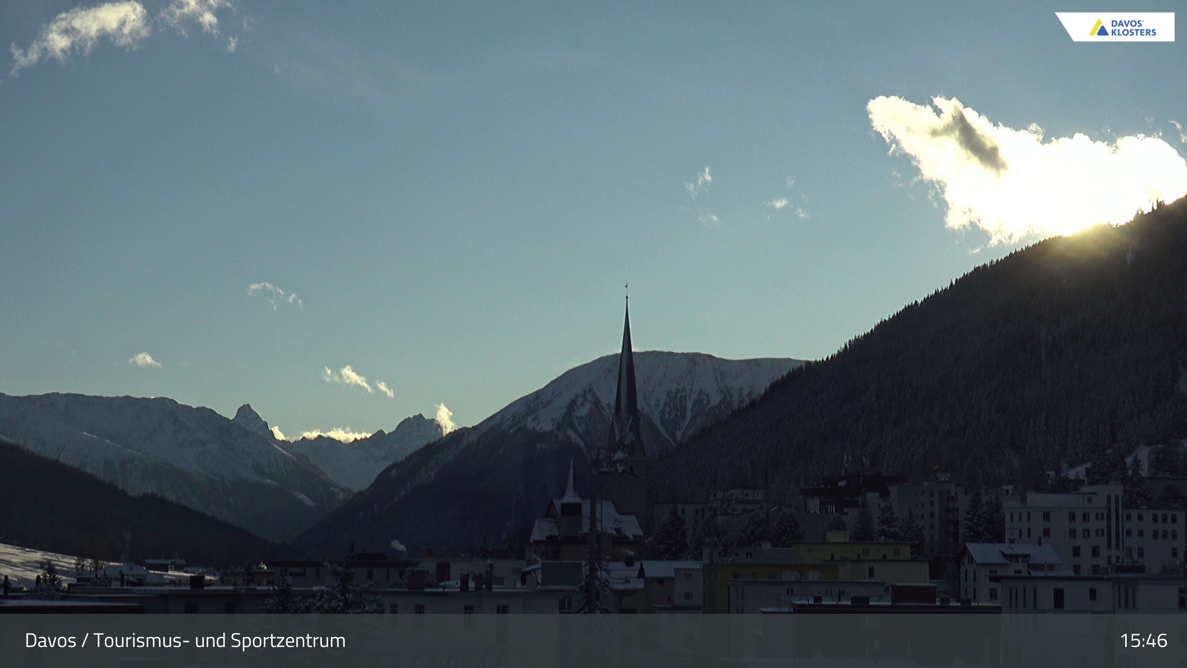 Davos: Platz - Tourismus- und Sportzentrum, Kirche/Tinzenhorn