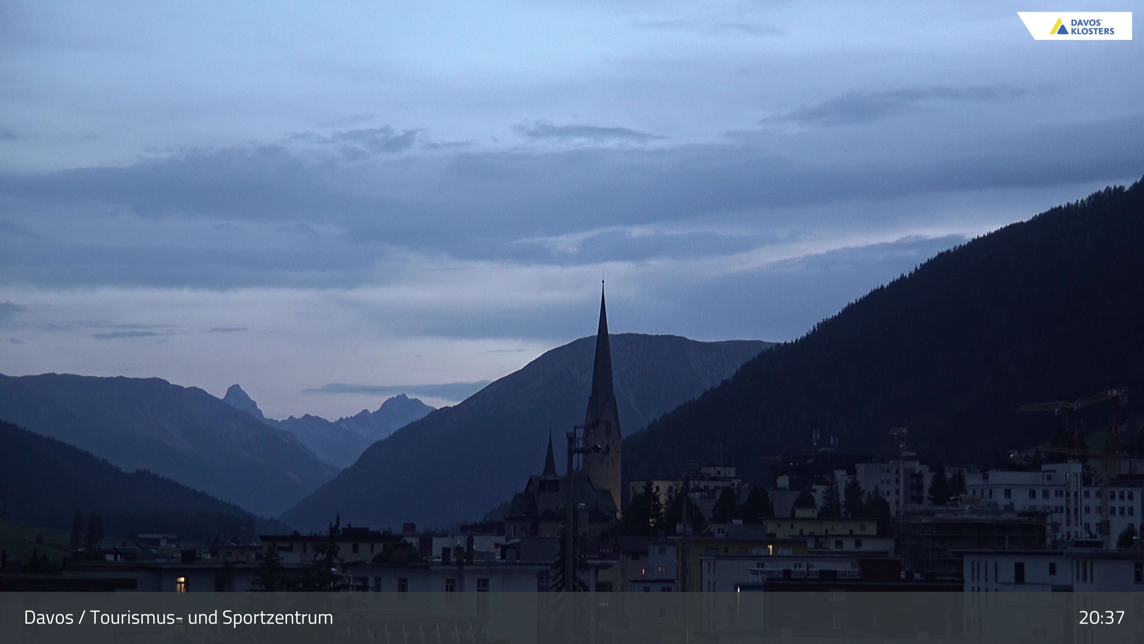 Davos: Platz - Tourismus- und Sportzentrum, Kirche/Tinzenhorn