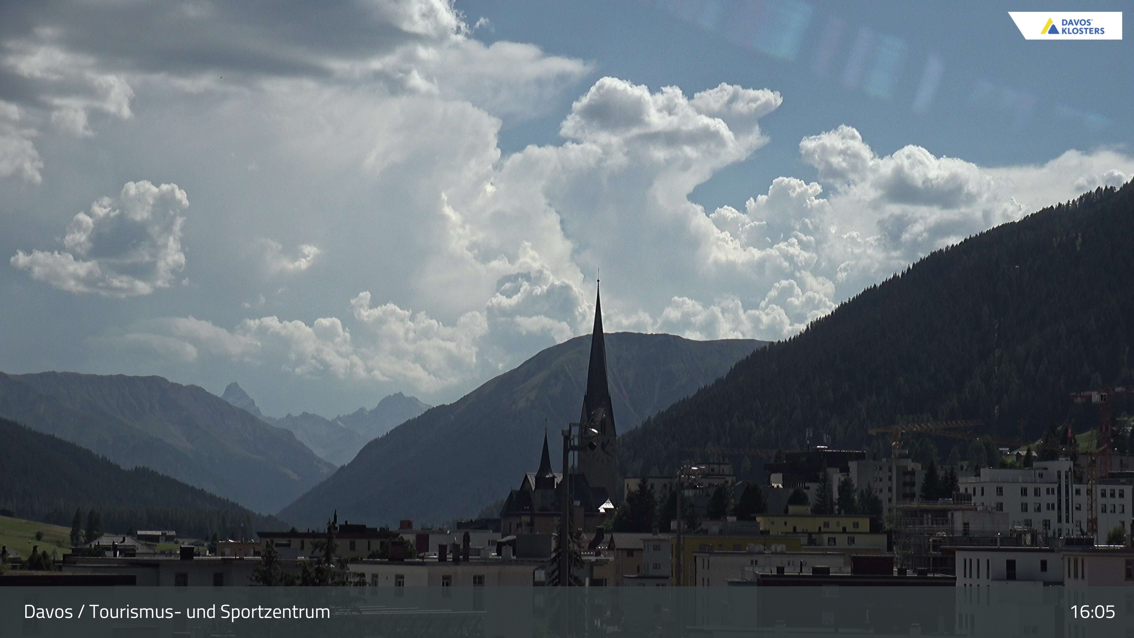 Davos: Platz - Tourismus- und Sportzentrum, Kirche/Tinzenhorn