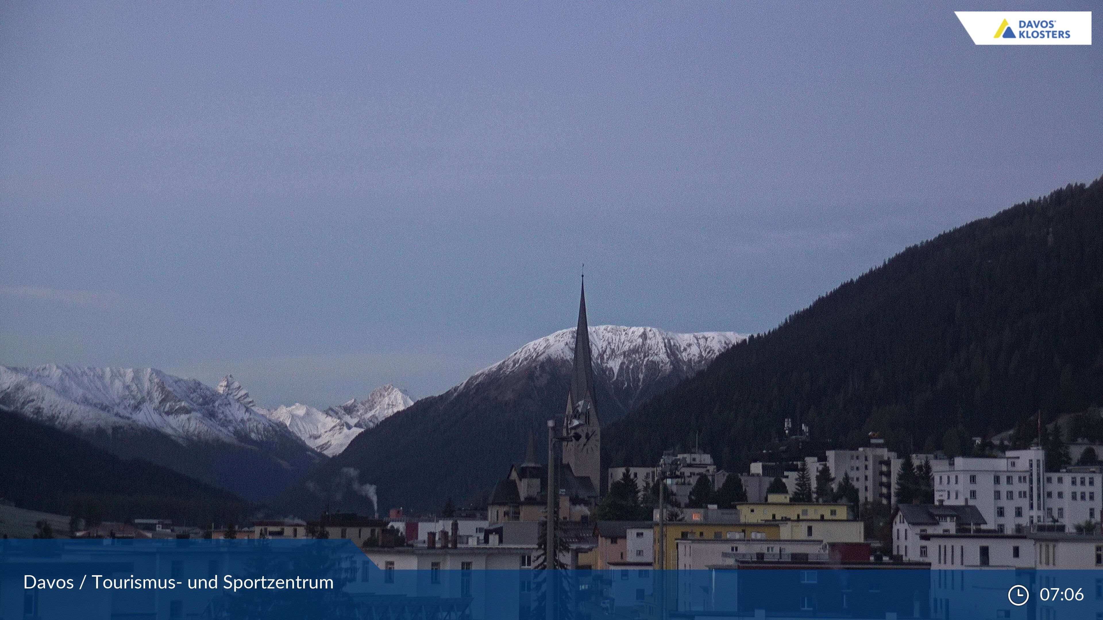 Davos: Platz - Tourismus- und Sportzentrum, Kirche/Tinzenhorn