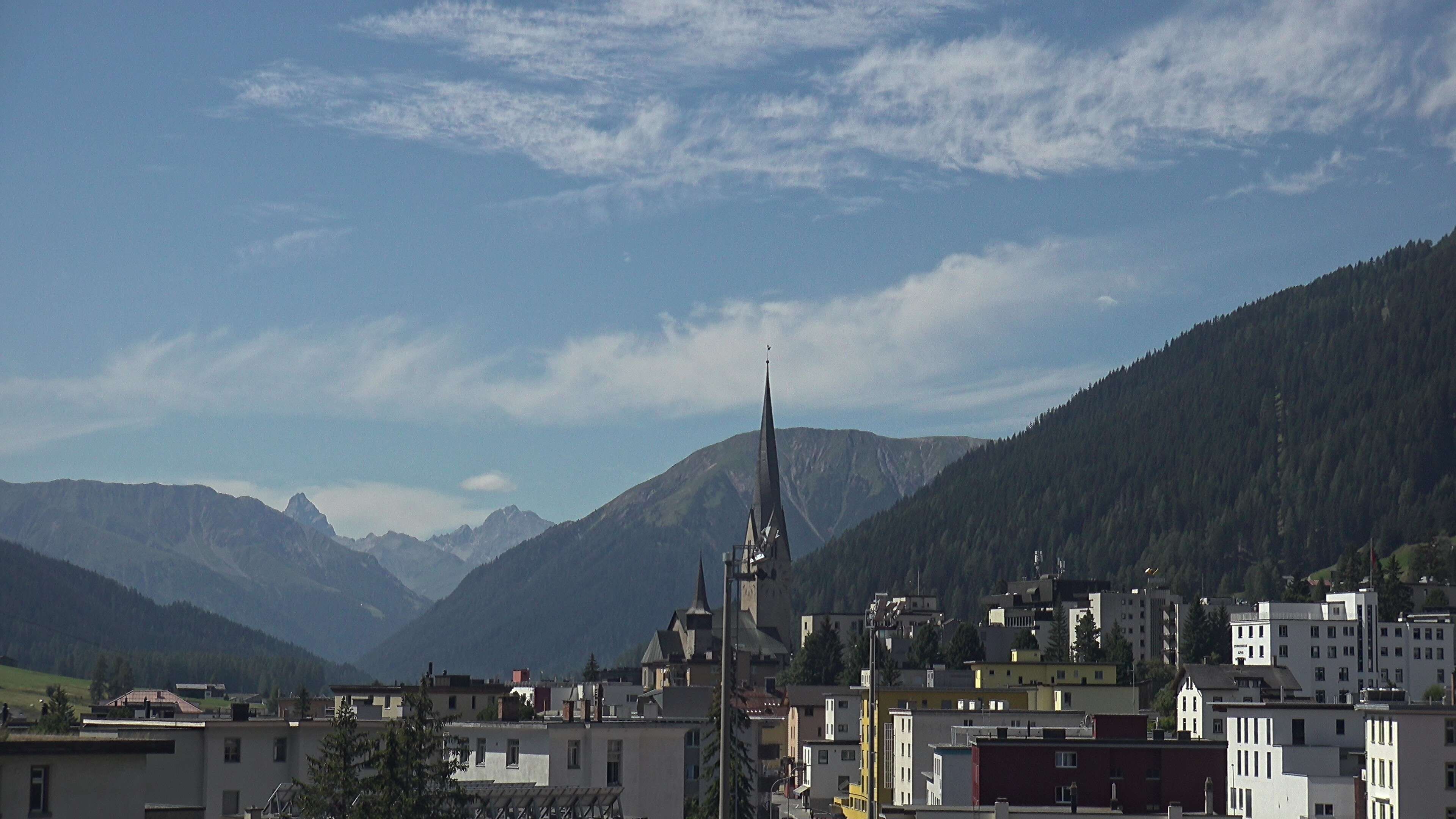 Davos: Platz - Tourismus- und Sportzentrum, Kirche/Tinzenhorn