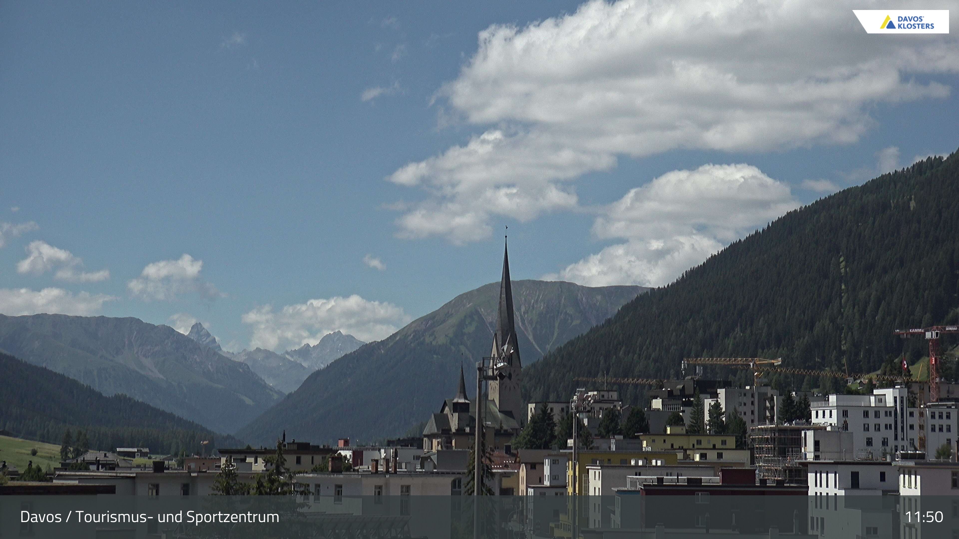 Davos: Platz - Tourismus- und Sportzentrum, Kirche/Tinzenhorn