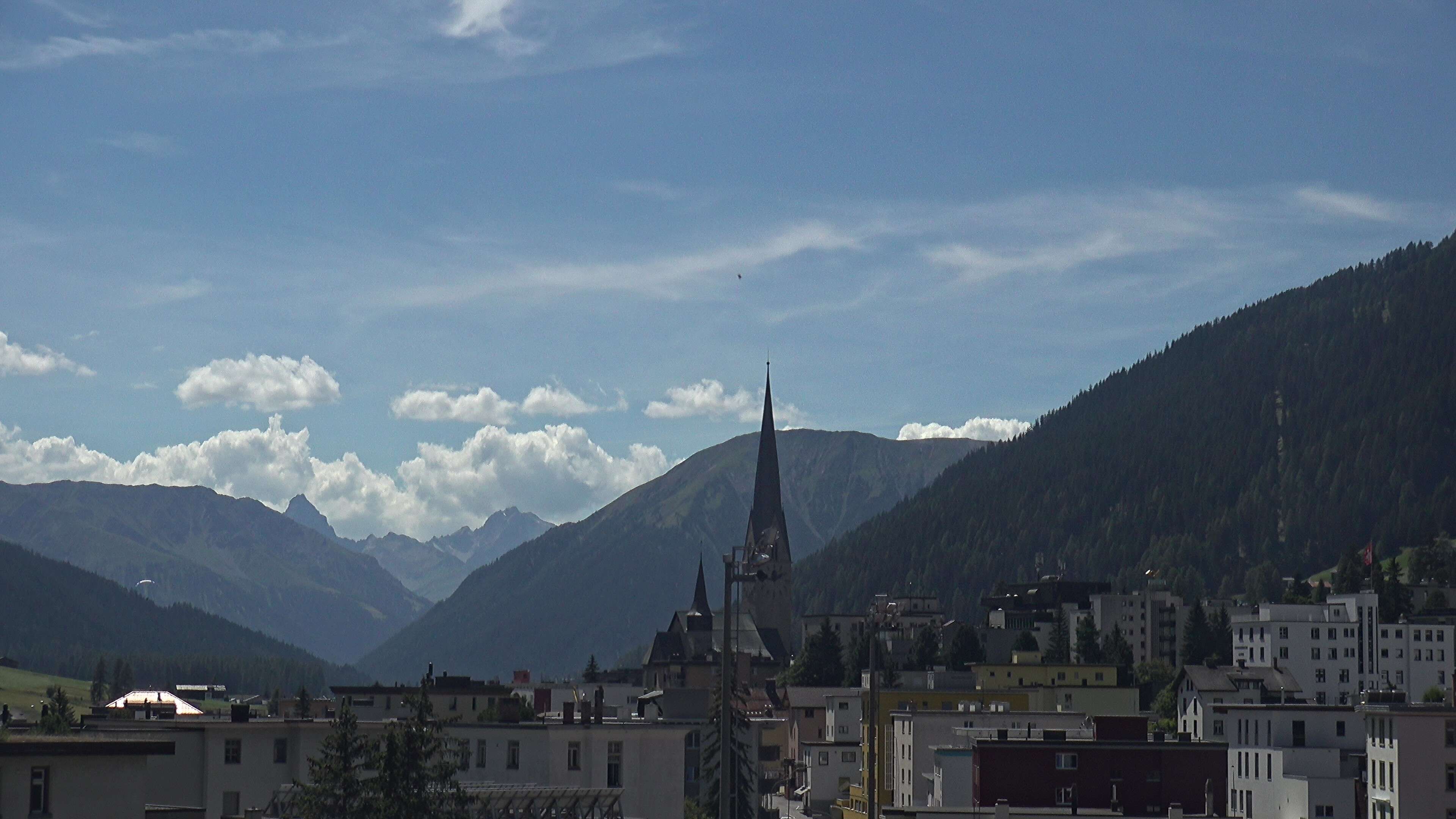 Davos: Platz - Tourismus- und Sportzentrum, Kirche/Tinzenhorn