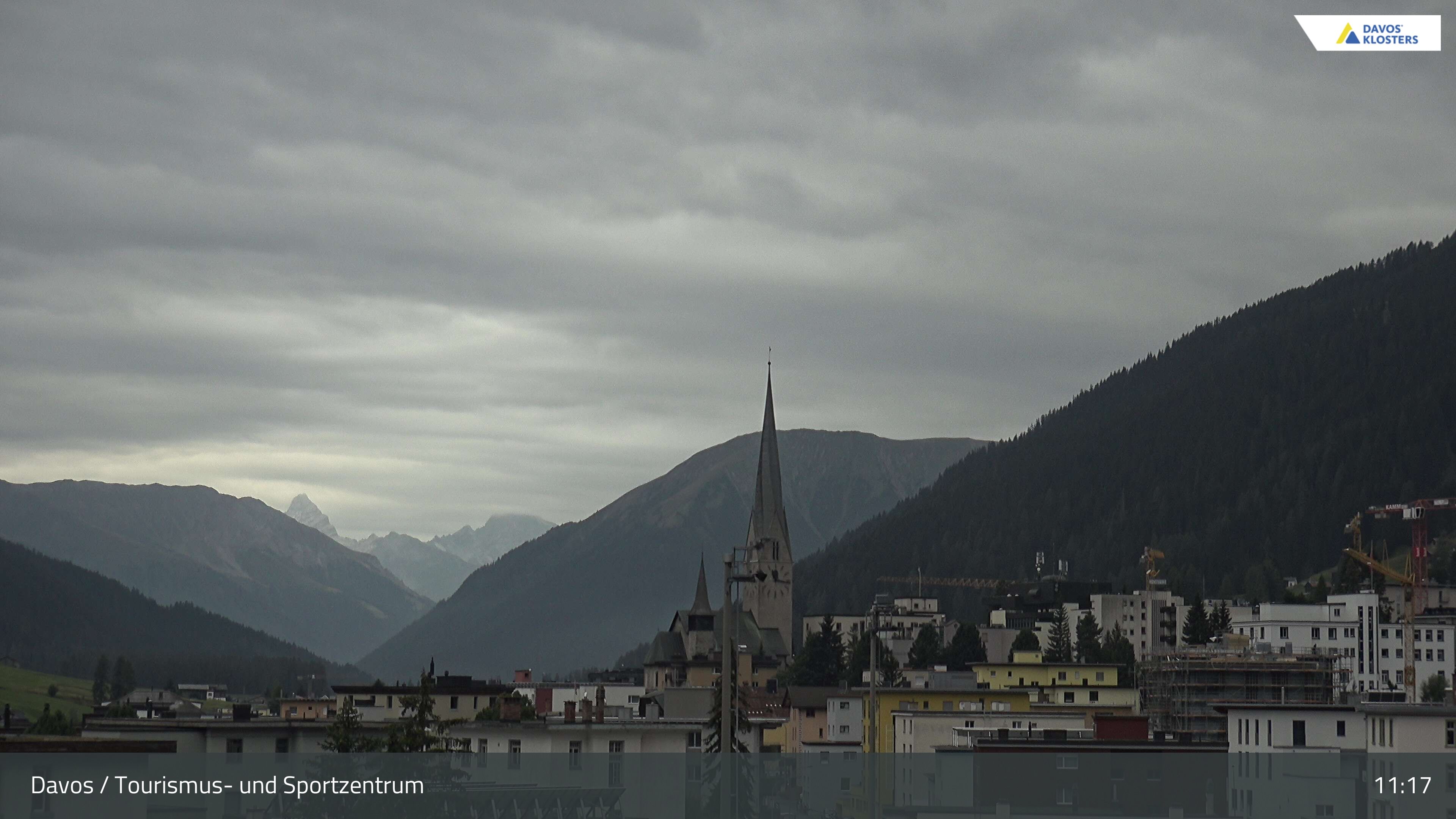 Davos: Platz - Tourismus- und Sportzentrum, Kirche/Tinzenhorn