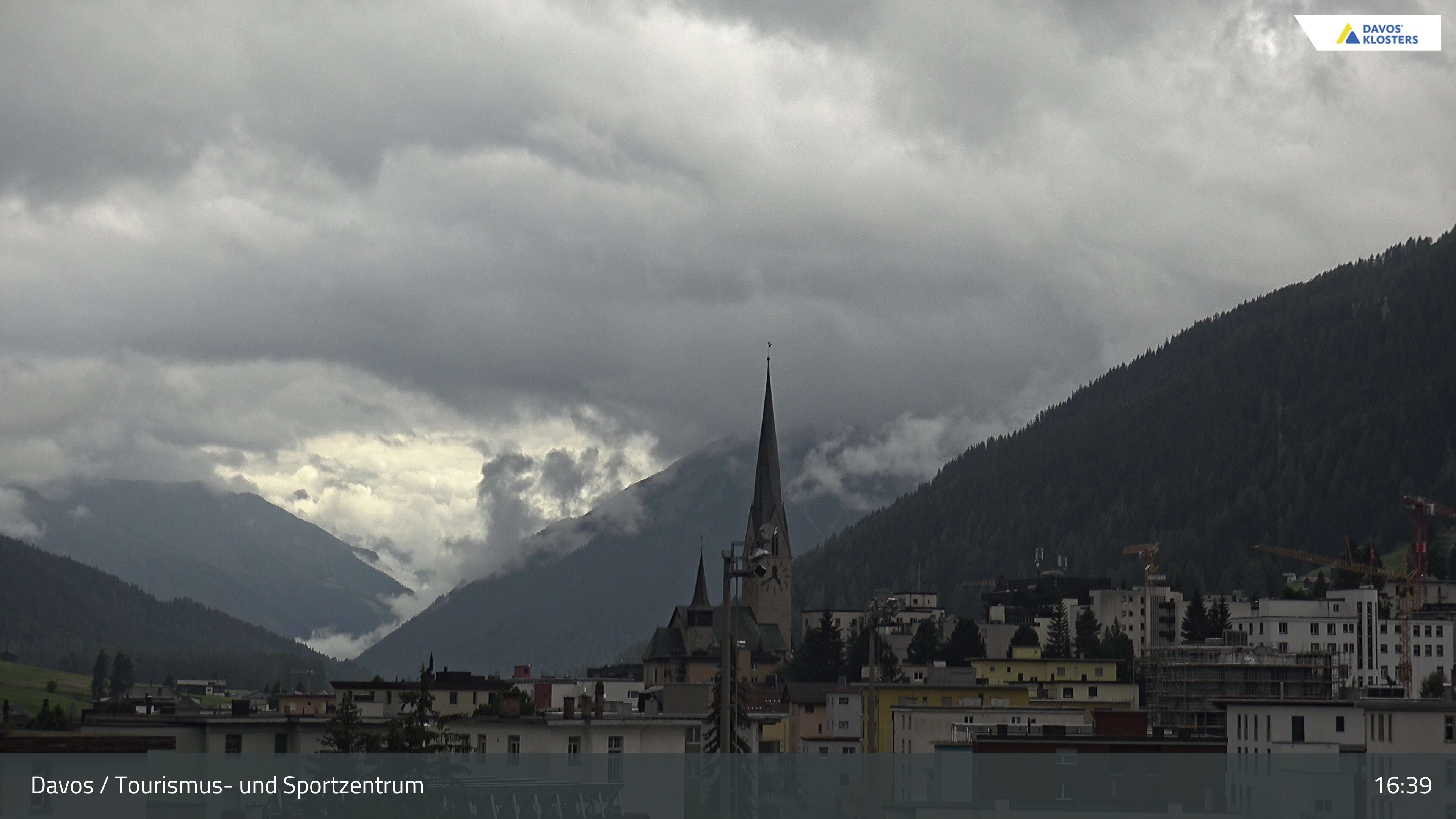 Davos: Platz - Tourismus- und Sportzentrum, Kirche/Tinzenhorn