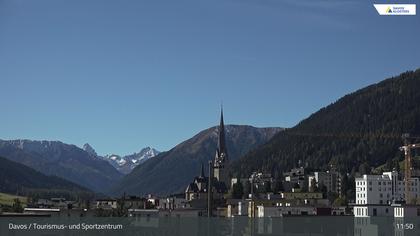 Davos: Platz - Tourismus- und Sportzentrum, Kirche/Tinzenhorn