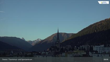 Davos: Platz - Tourismus- und Sportzentrum, Kirche/Tinzenhorn