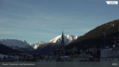 Davos: Platz - Tourismus- und Sportzentrum, Kirche/Tinzenhorn