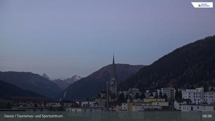 Davos: Platz - Tourismus- und Sportzentrum, Kirche/Tinzenhorn