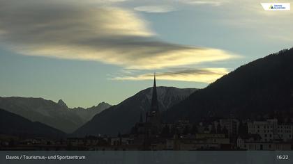 Davos: Platz - Tourismus- und Sportzentrum, Kirche/Tinzenhorn