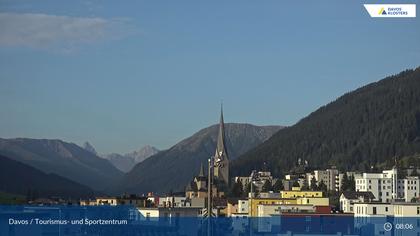 Davos: Platz - Tourismus- und Sportzentrum, Kirche/Tinzenhorn