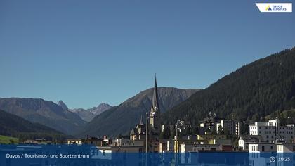 Davos: Platz - Tourismus- und Sportzentrum, Kirche/Tinzenhorn