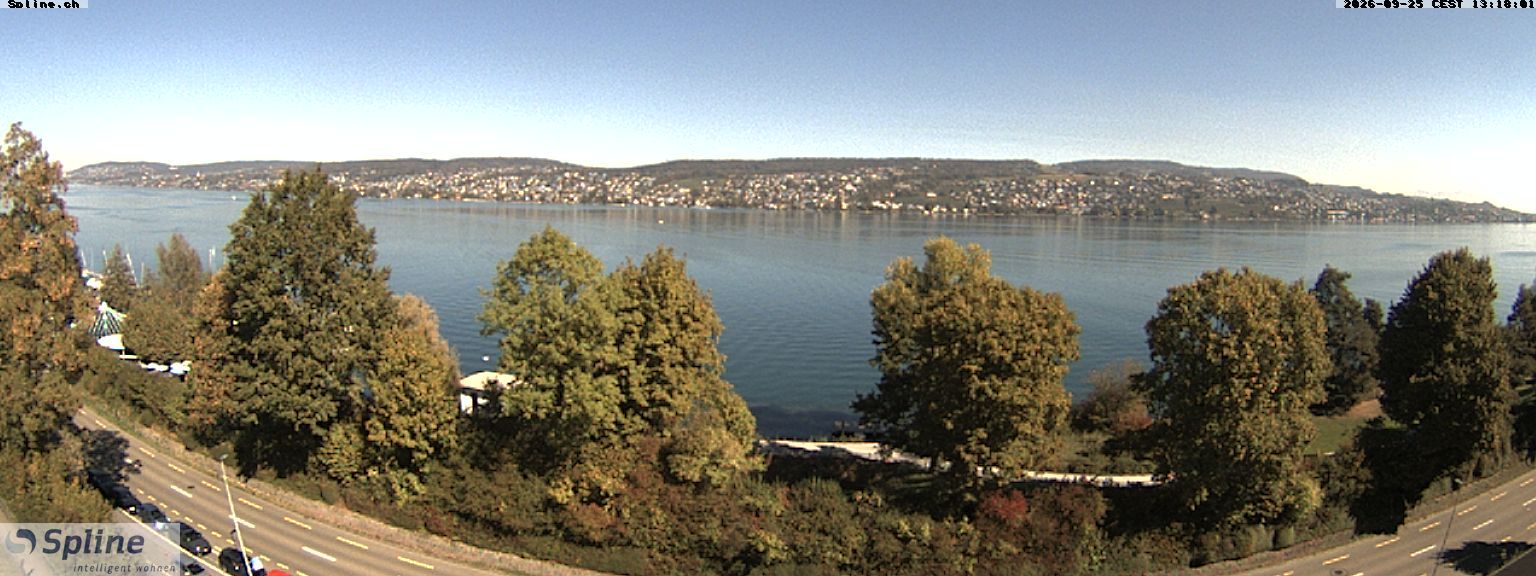 Thalwil: Panorama Webcam - Zürichsee