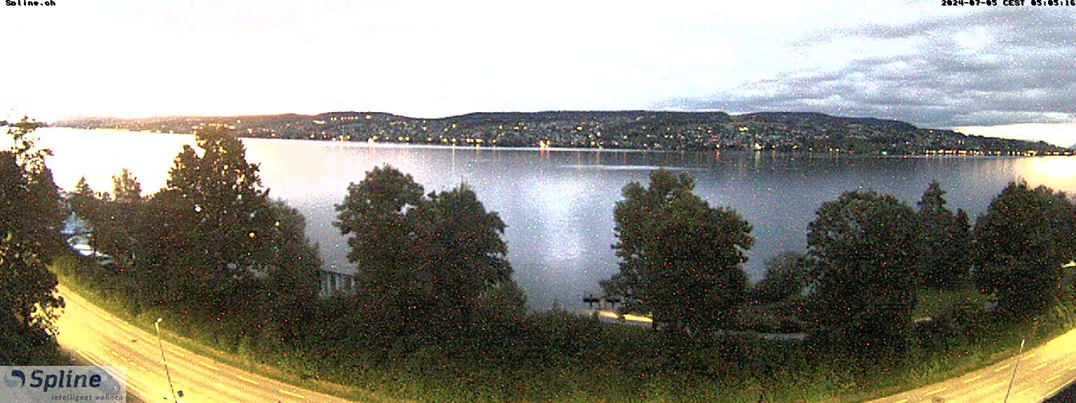 Thalwil: Panorama Webcam - Zürichsee