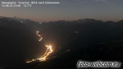 Gemeinde Tux: Wanglspitz - Tuxertal - Blick nach Südwesten