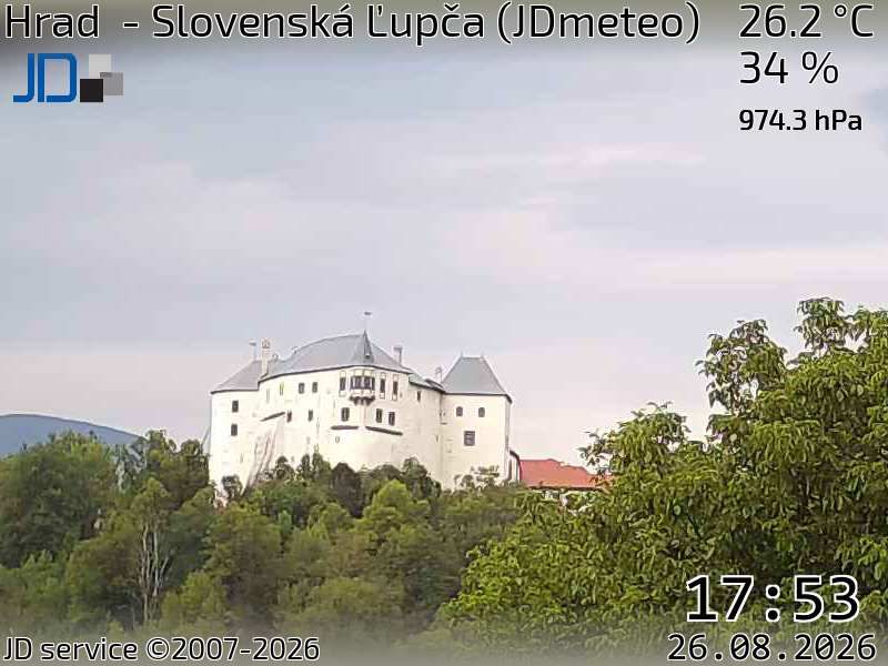 Traffic Cam District of Banská Bystrica › North-East: Ľupčiansky hrad