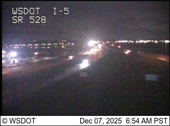 Traffic Cam Marysville: I-5 at MP 199.1: SR 528 Interchange