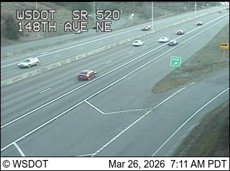 Traffic Cam Bellevue: SR 520 at MP 9.1: 148th Ave NE