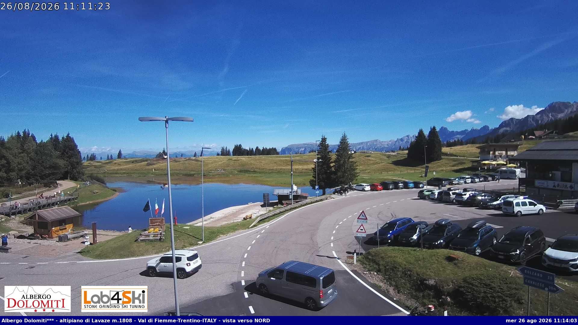 Traffic Cam Ville di Fiemme › North: Dolomiti