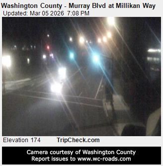 Traffic Cam Beaverton: Washington County - Murray Blvd at Millikan Way