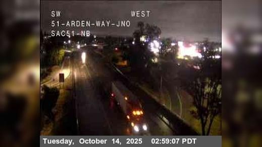 Traffic Cam Sacramento › North: Hwy 51 at Arden