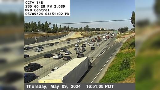 Traffic Cam Chino › East: SR-60 : (148) West of Central