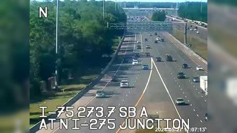 Traffic Cam Lutz: I-75 at N I-275 junction