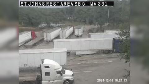 Traffic Cam Clarksville: TPAS-20322: I-95 SB St Johns N Rest Area C